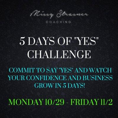 In business, the most successful leaders take risks.  This challenge was created to inspire living in vision as oppose to living in fear.