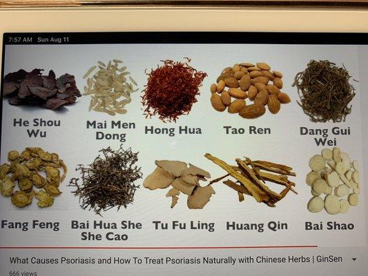 Take some Chinese herbs for increase circulation