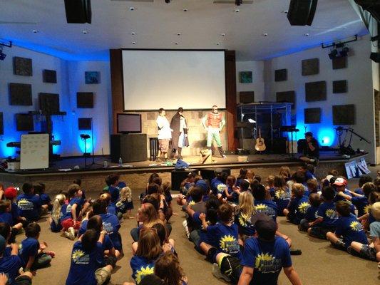 Chapel time at Pacific Camps