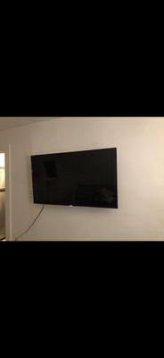 After tv wall mount