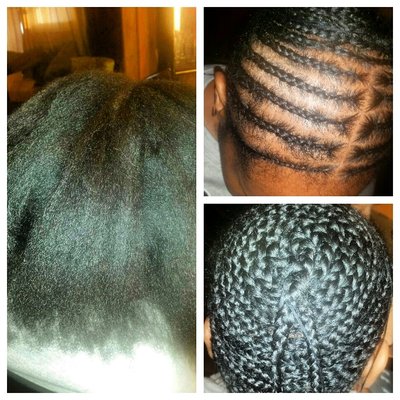 Braided foundation for a full weave sewn-in install  with closure