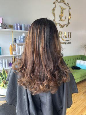 Balayages and blow out