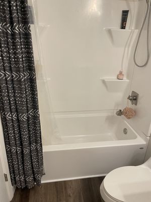 Tub shower combo