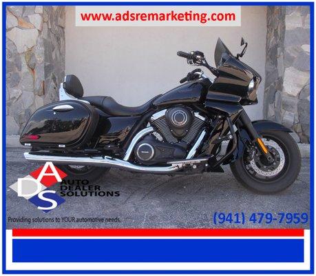 2011 Kawasaki Vulcan with only 10,098 miles! call us for more info 941-479-7959