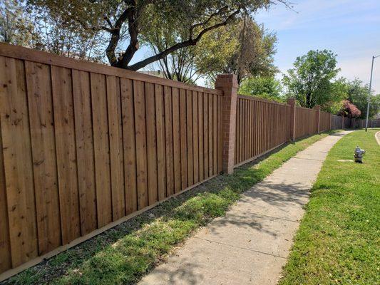 Board on board with 1x4 trim and kickboard.