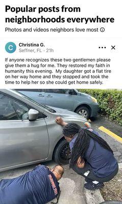 Helping someone in need