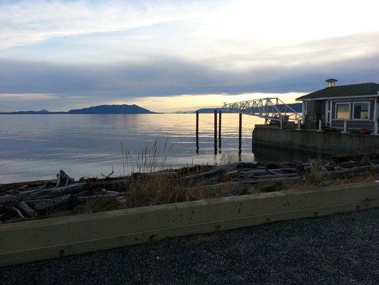 Late afternoon, across the bay.