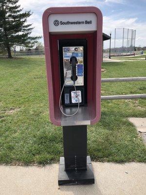 A working pay phone! Pretty sure this is the last of its kind.