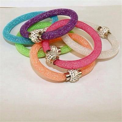 Magnetic snap sparkle bracelets