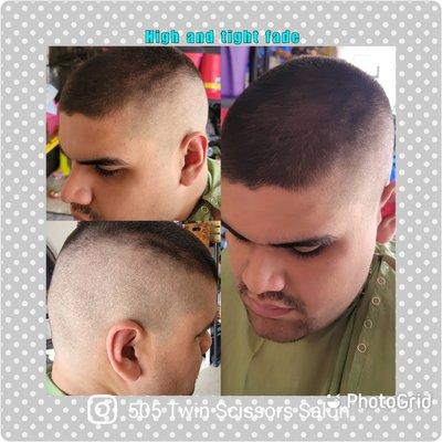 Nice and clean high and tight fade