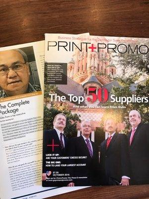 Lam Bui featured in Print+Promo Magazine's Executive Perspective - October 2016