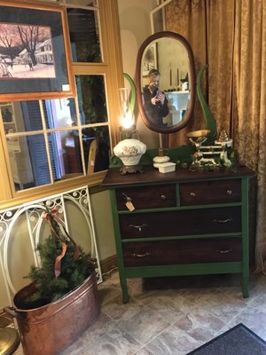 Gorgeous antique dresser with mirror