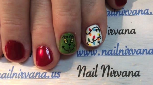 Christmas nail art