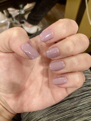 Gel nail polish with manicure