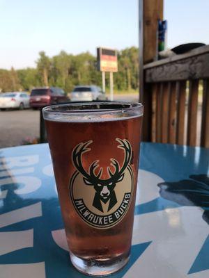 Bucks on the glasses.