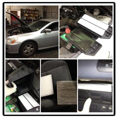 '06 Honda Accord Engine air filter & Cabin air filter change