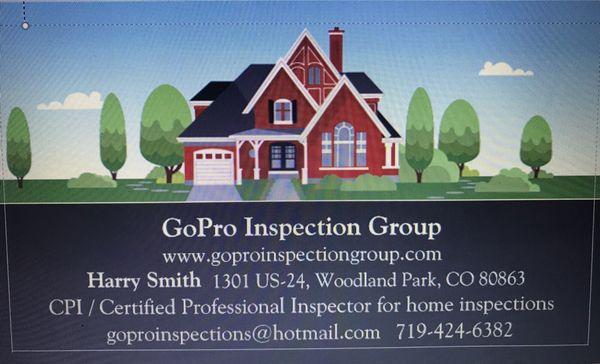 GoPro Inspection Group business card.