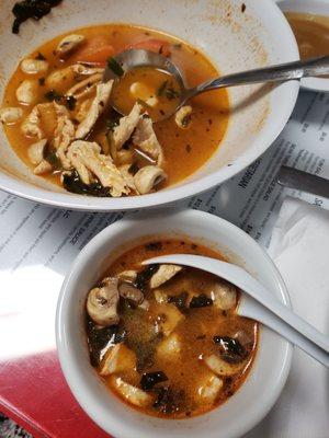 Tom Yum soup with chicken