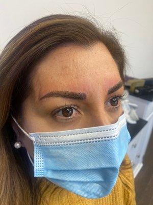 Microblading and shade