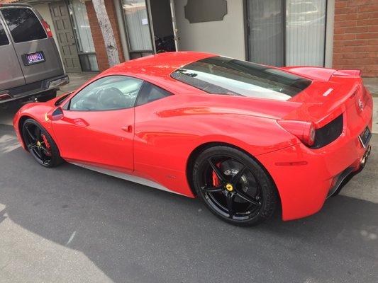 Ferrari 458 - Custom Painted with Gloss Black 20" Wheels