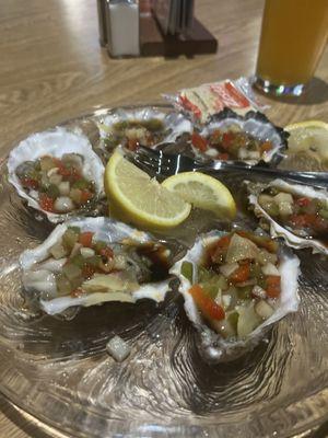 Oysters w/ponzu