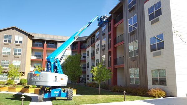 bird abatement project at a local senior living center