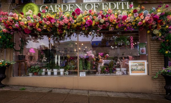 Floral installation for our store front on South Orange, NJ