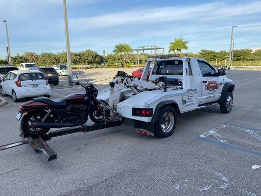 Motorcycle towing