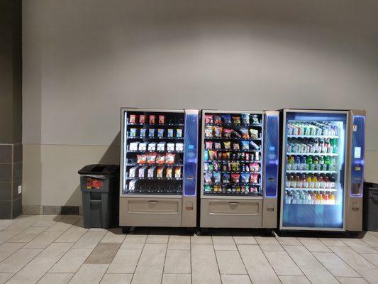 Ice cold drinks and great selection of snacks