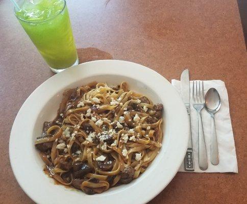 Beef Tips Fettuccine!