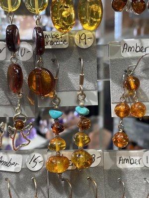 Amber - Turquoise Earrings