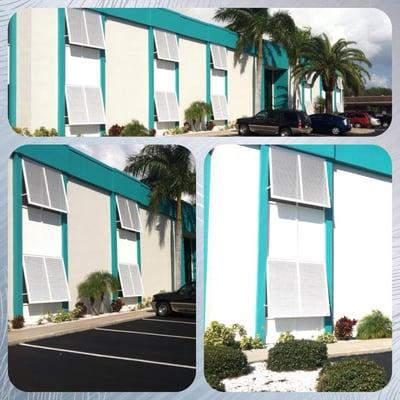 Storm season is just around the corner...Bahama shutters on this beautiful commercial property!