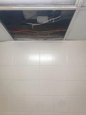 Bathroom ceiling