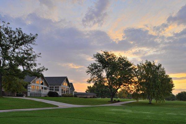 Our clubhouse overlooks our iconic golf course.