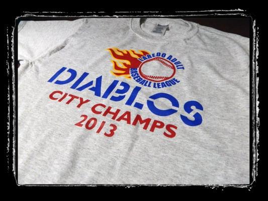 Diablos City Champs Shirts