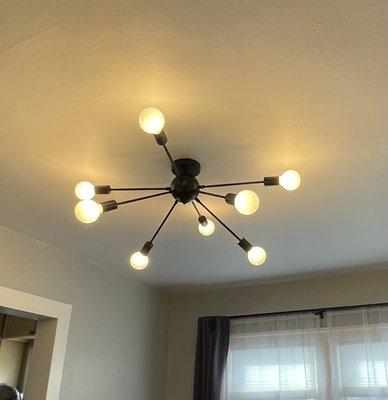 Dining room dimmable light