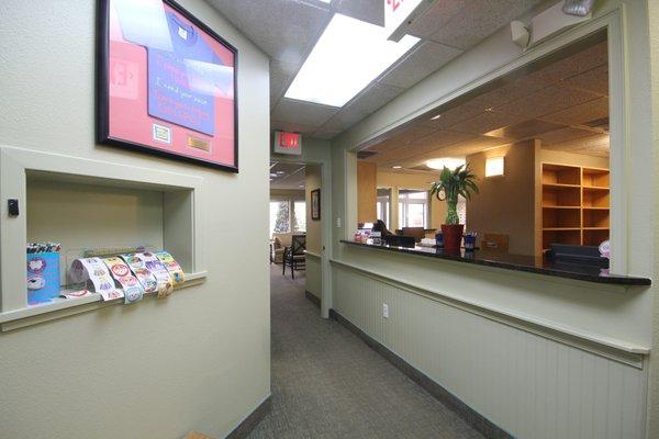 Main reception desk