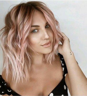 Fun fashion forward hair color