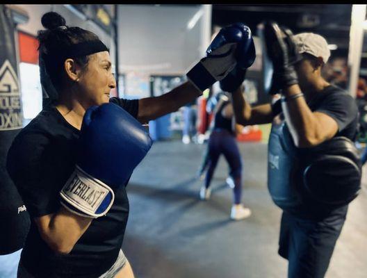 Incorporating boxing into fitness class