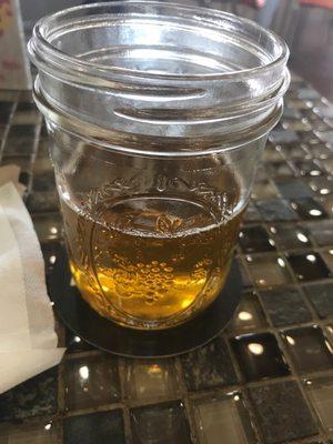 Drafts served in mason jars