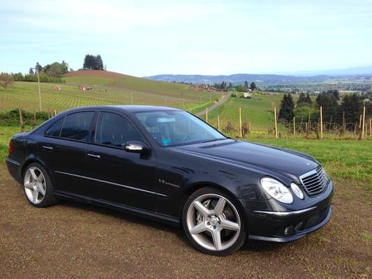 Our Mercedes E55 AMG