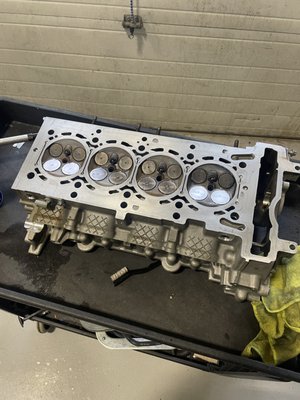 Bent valve replaced on 2018 mercedes e300