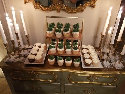 Historic Bates Mansion: wedding cupcakes