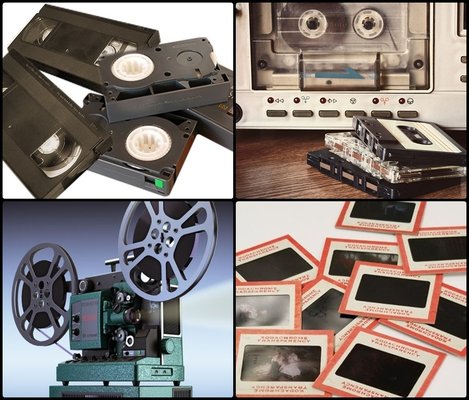 Conversions for videotapes, audio tapes, films, slides and more.