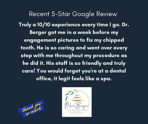 Recent Google Review!