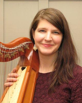 Harpist, Monica Schley