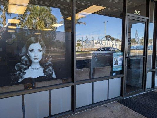 Front door entrance to salon.