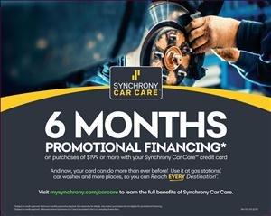 We try to help everyone with their vehicle. we offer 6 Months Promotional Financing.*(OAC)* no interested, for 6 month same as cash