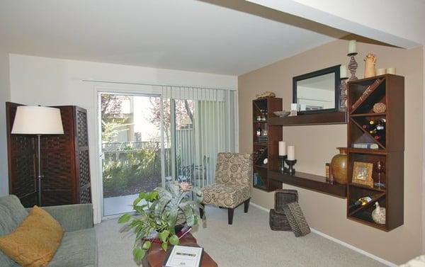 Living Room with Patio