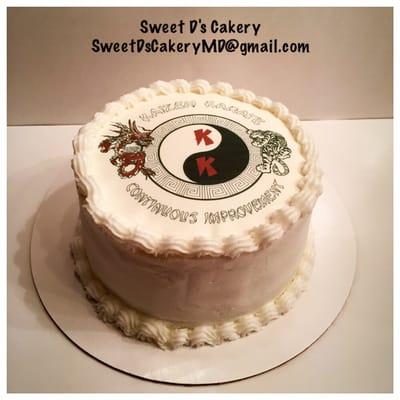 A celebration cake for a karate student!